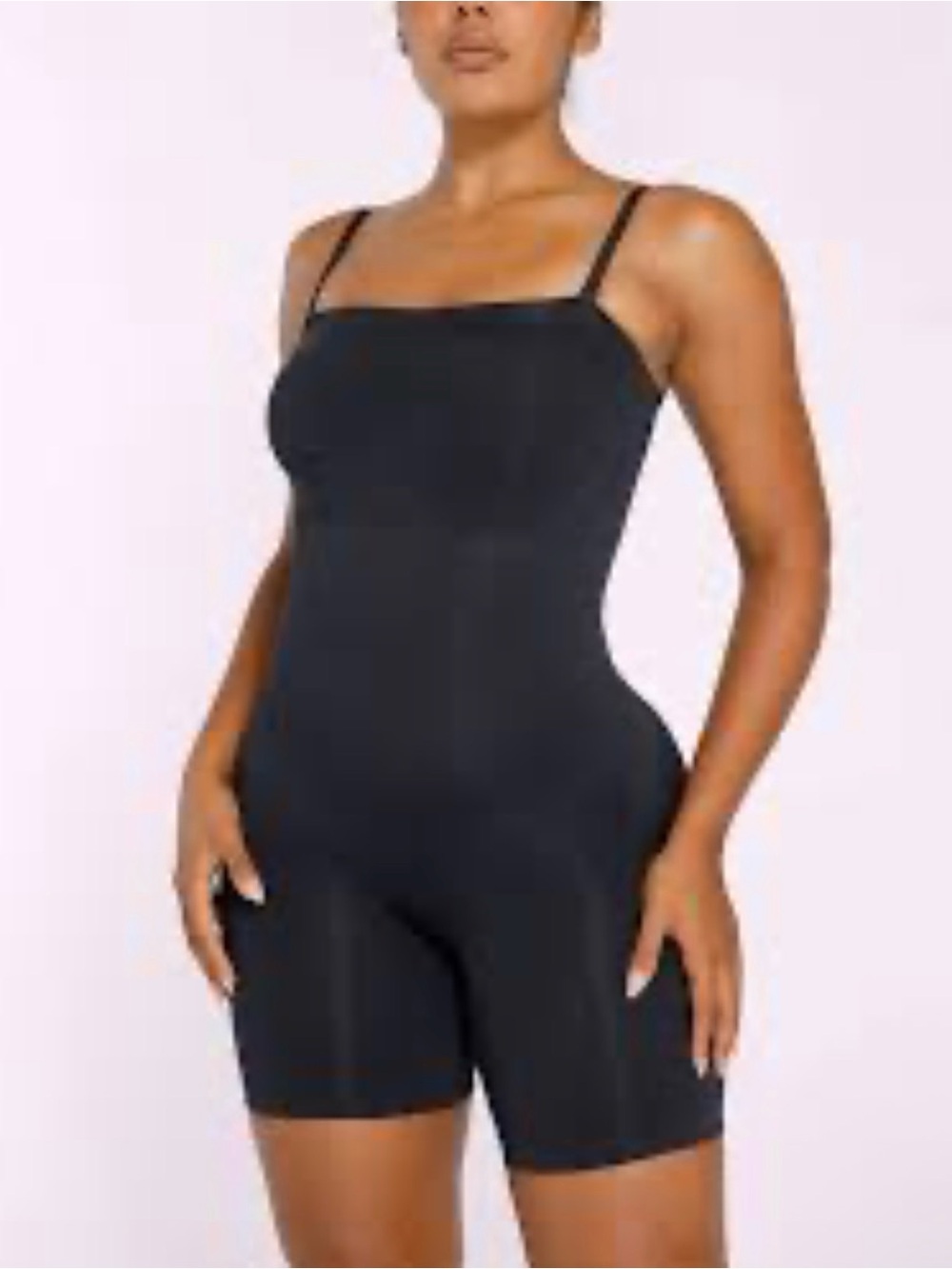 Shapellx Seamless Contour Strapless Mid Thigh Bodysuit M/L NEW